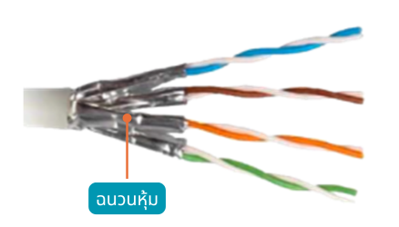 สายคู่บิดเกลียวแบบมีฉนวนหุ้ม
